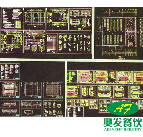 部分食堂設(shè)計圖紙